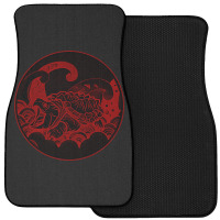 Giant Alligator Snapping Turtle - Japanese Style For Reptiles Lovers - Front Car Mat | Artistshot