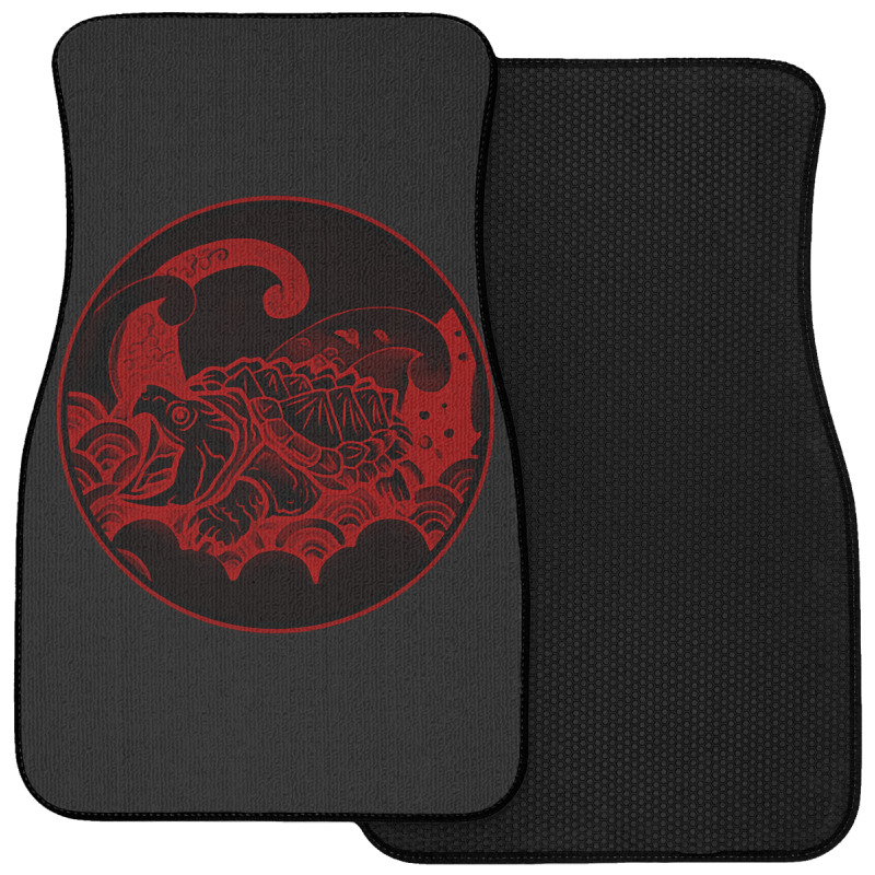 Giant Alligator Snapping Turtle - Japanese Style For Reptiles Lovers - Front Car Mat | Artistshot