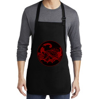 Giant Alligator Snapping Turtle - Japanese Style For Reptiles Lovers - Medium-length Apron | Artistshot