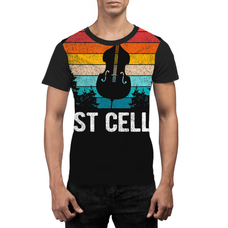 Just Cellin Cello Cellist Orchestra Musician Retro Graphic T-shirt by Min06 | Artistshot