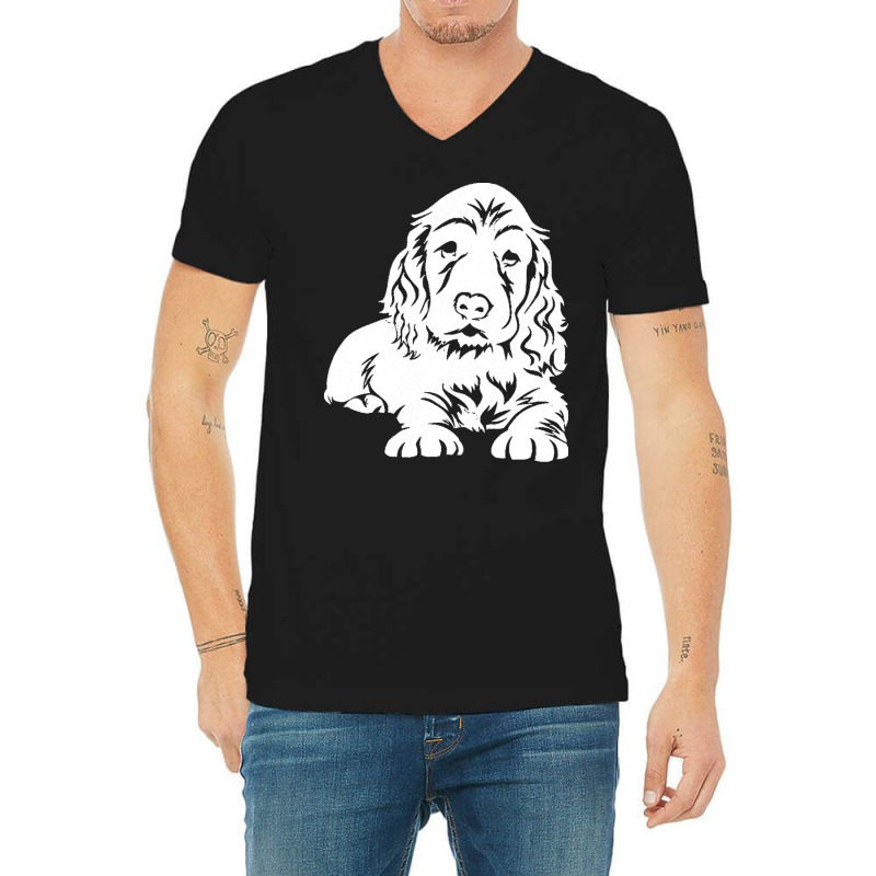 Cocker T  Shirt Cute Cocker Spaniel Gift T  Shirt V-Neck Tee by sglover982 | Artistshot