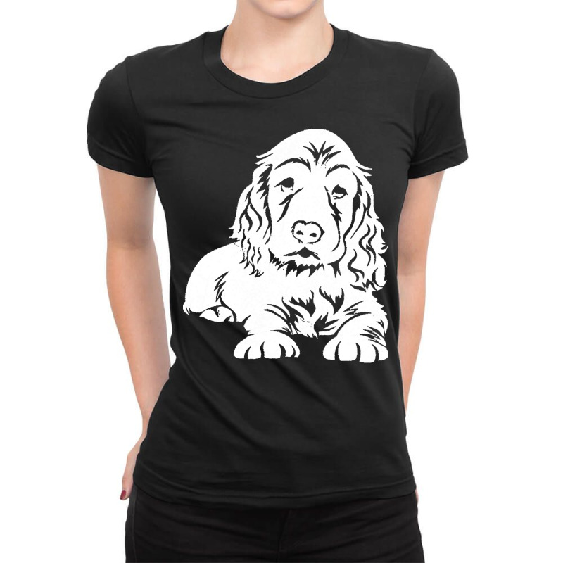 Cocker T  Shirt Cute Cocker Spaniel Gift T  Shirt Ladies Fitted T-Shirt by sglover982 | Artistshot