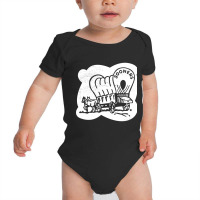 Oklahoma Sooners - Vintage Matchbook Covered Wagon (white) Baby Bodysuit | Artistshot