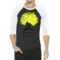 Endometriosis Awareness T-shirt Women Warrior Tree Hope Gifts 3/4 Sleeve Shirt | Artistshot