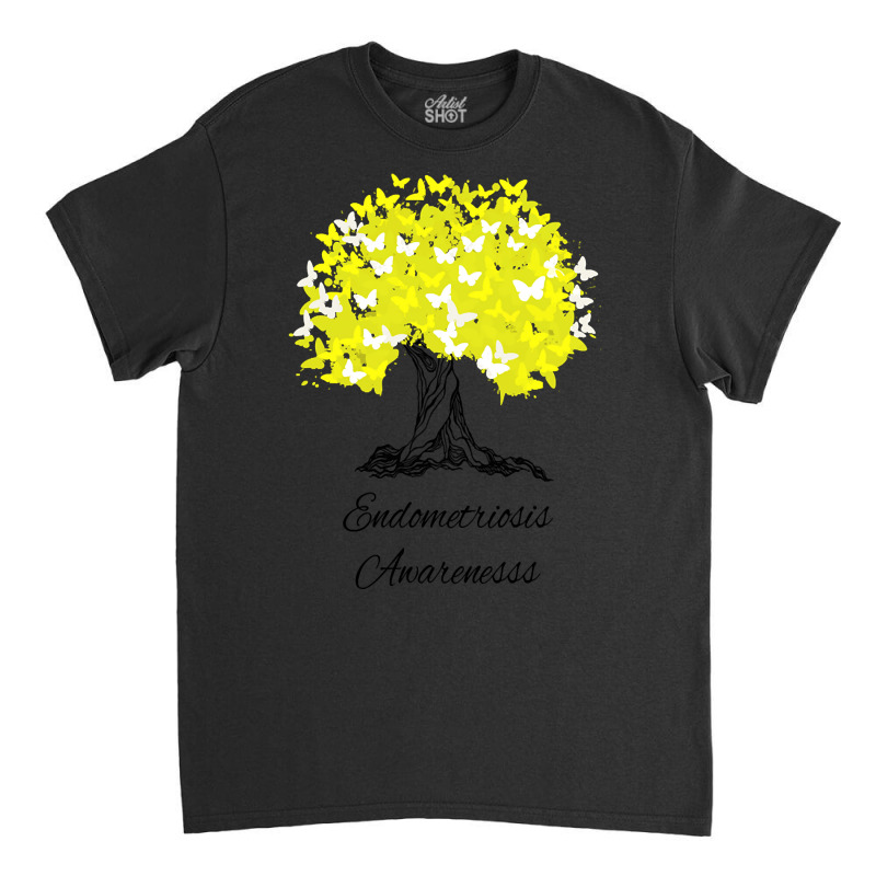 Endometriosis Awareness T-shirt Women Warrior Tree Hope Gifts Classic T-shirt | Artistshot