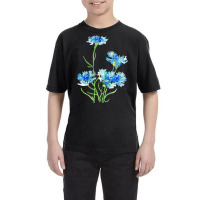 Cornflower Watercolor Painting T  Shirt Youth Tee | Artistshot