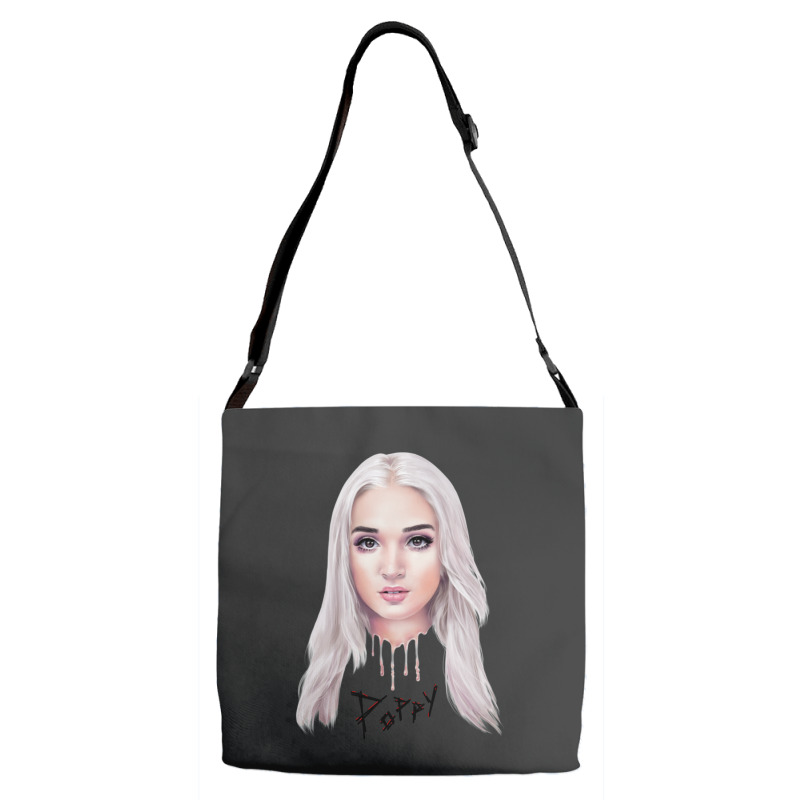 Poppy Drip Adjustable Strap Totes | Artistshot