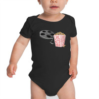 Film And Popcorn Baby Bodysuit | Artistshot