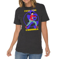 Feel The Courage, Anime Warrior Vintage T-shirt | Artistshot