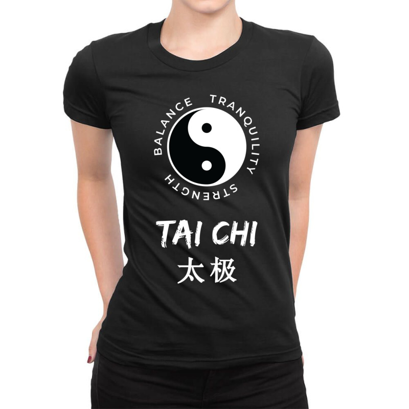 Tai Chi Inspired For A Tai Chi Master Ladies Fitted T-Shirt by behindcedar22 | Artistshot