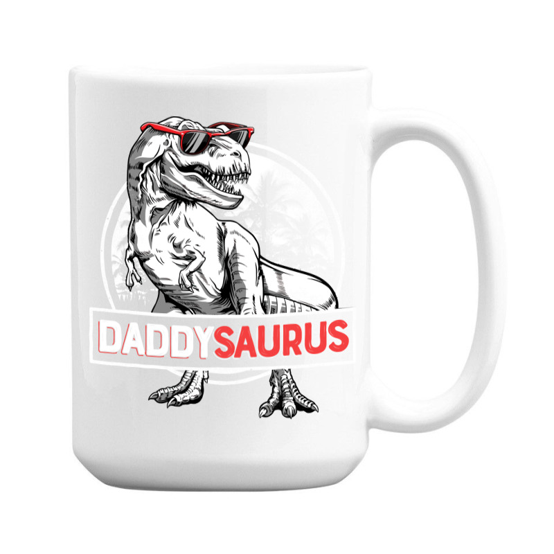 Daddy Saurus T Rex Dinosaur Men Father's Day Family Matching Pullover 15 Oz Coffee Mug | Artistshot