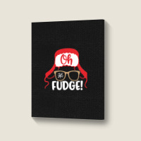 Oh Fudge T-shirt Portrait Canvas Print | Artistshot