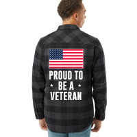 Proud To Be A Veteran With American Flag Flannel Shirt | Artistshot