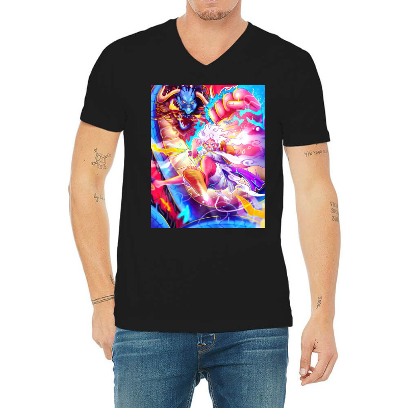 Luffy Gear 5 Art V-neck Tee | Artistshot