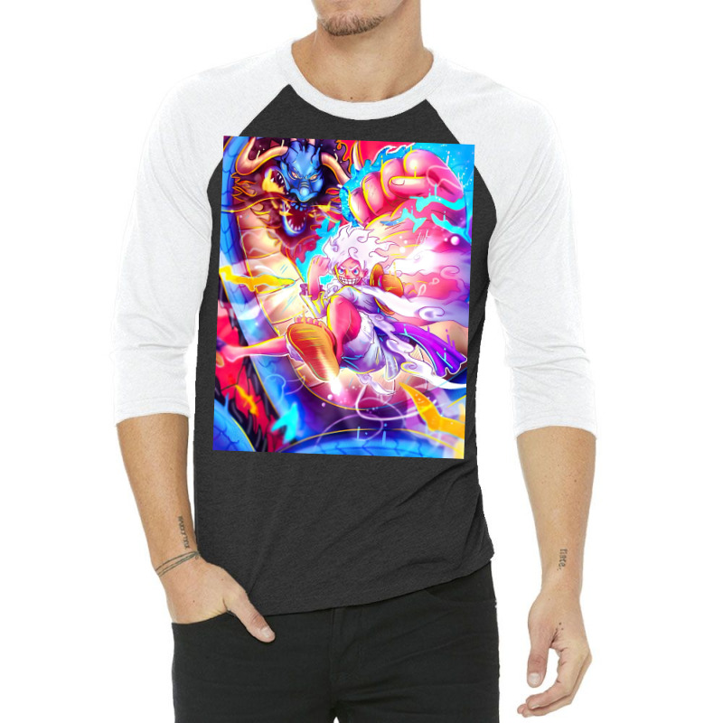 Luffy Gear 5 Art 3/4 Sleeve Shirt | Artistshot