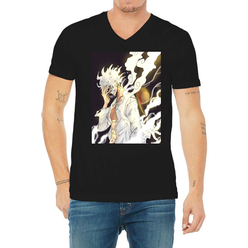 Luffy Gear 5 Smiley V-neck Tee | Artistshot