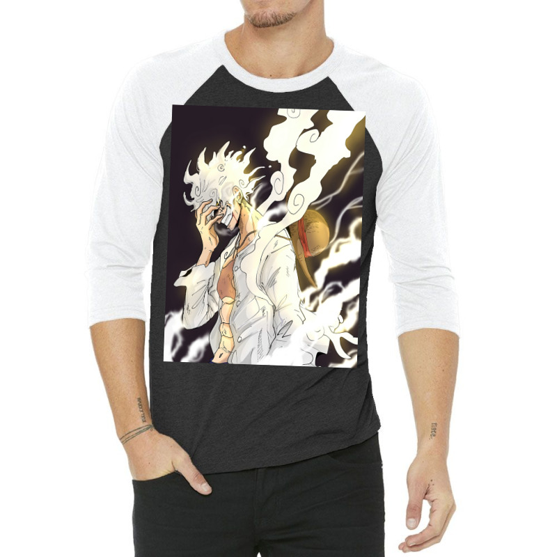 Luffy Gear 5 Smiley 3/4 Sleeve Shirt | Artistshot