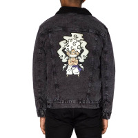 Monkey D Luff   Gear 5 Art Unisex Sherpa-lined Denim Jacket | Artistshot