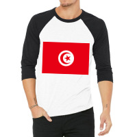 Tunisia Flag 3/4 Sleeve Shirt | Artistshot