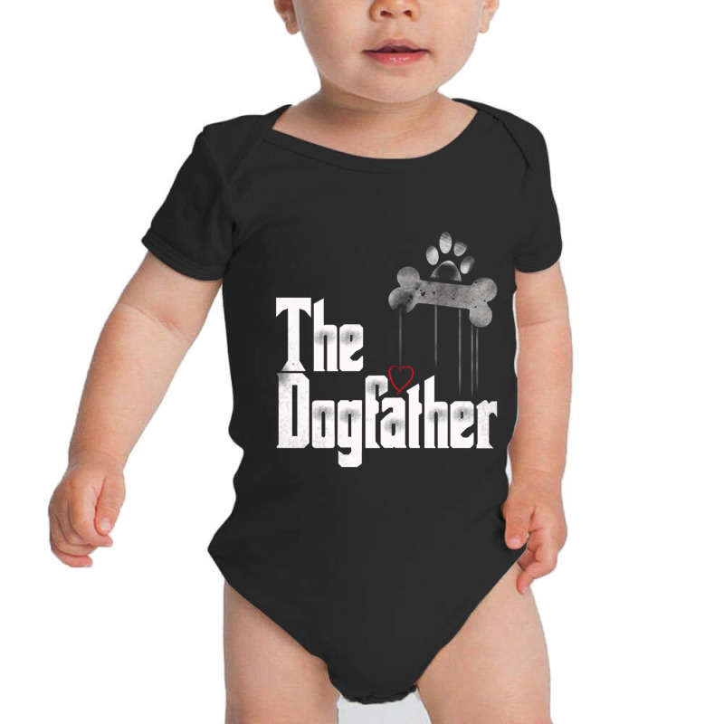 The Dogfather Dad Dog Lover Funny Baby Bodysuit by behindcedar22 | Artistshot