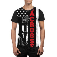 Lacrosse American Flag Lax Lacrosse Lacrosse Player Graphic T-shirt | Artistshot