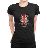 Guitar Headstock United Kingdom Ladies Fitted T-shirt | Artistshot