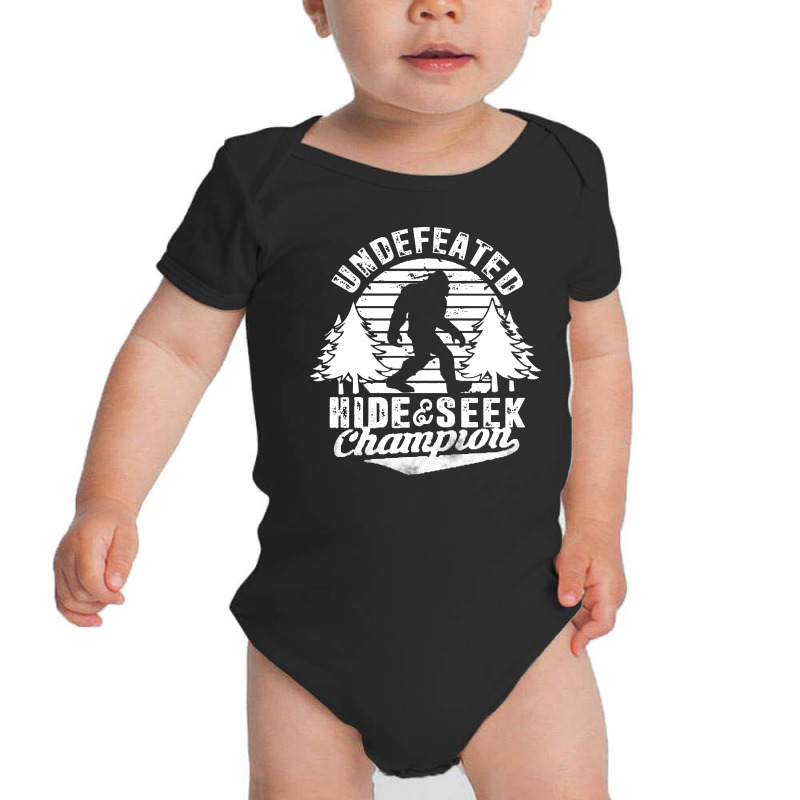 Undefeated Hide And Seek World Champion Baby Bodysuit by William Art | Artistshot