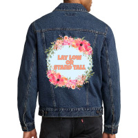 Lay Low And Stand Tall Men Denim Jacket | Artistshot