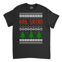 Ugly Hail Satan Christmas Classic T-shirt | Artistshot