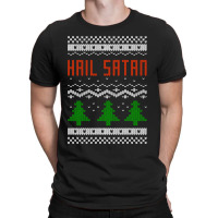 Ugly Hail Satan Christmas T-shirt | Artistshot