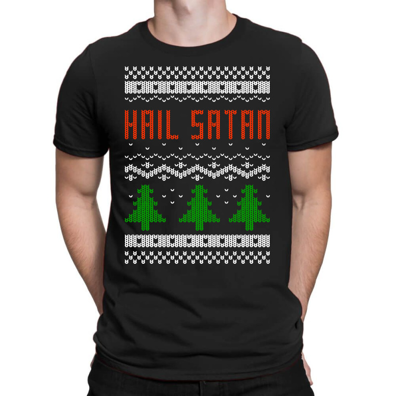 Ugly Hail Satan Christmas T-Shirt by William Art | Artistshot