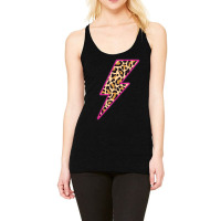 Leopard Lightning Bolt Cheetah Thunder Animal Print Racerback Tank | Artistshot