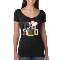 Leopard Softball Mom, My Heart Is On That Field Baseball Women's Triblend Scoop T-shirt | Artistshot