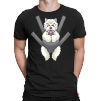 Westie Dog T  Shirt Westie In A Carrier Bag T  Shirt T-shirt | Artistshot