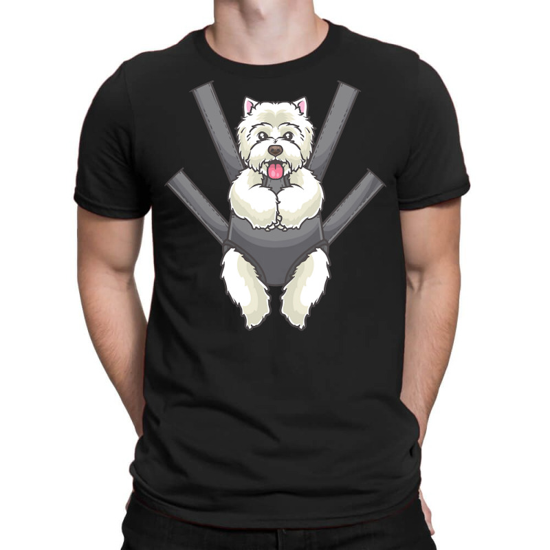 Westie Dog T  Shirt Westie In A Carrier Bag T  Shirt T-shirt | Artistshot