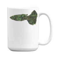 Military Guppy Camo Print Us Rainbow Fish Veteran Men 15 Oz Coffee Mug | Artistshot