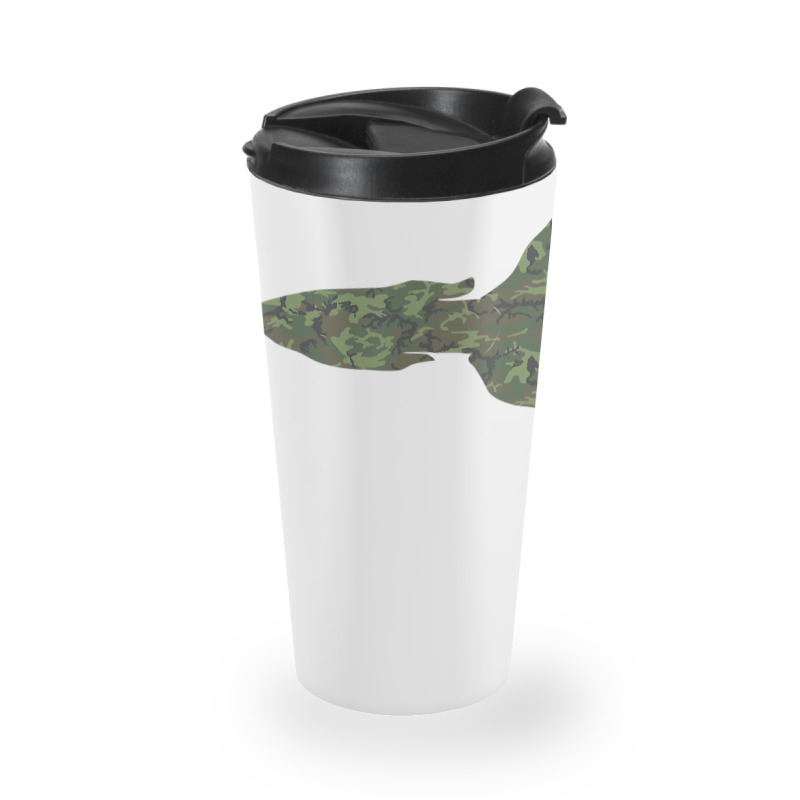 Military Guppy Camo Print Us Rainbow Fish Veteran Men Travel Mug | Artistshot