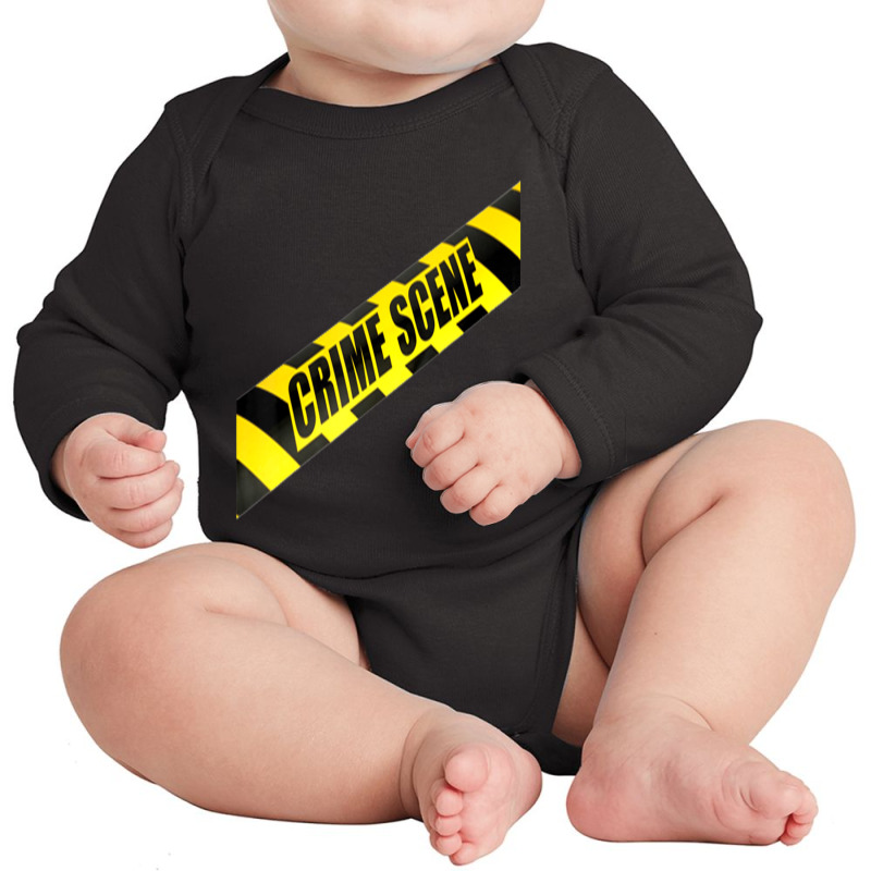 Crime Scene Forensic Tape Police Science Investigator Csi Long Sleeve Baby Bodysuit | Artistshot