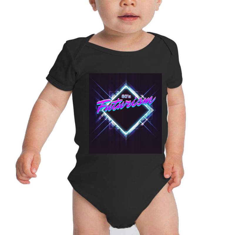 80s Futurism %231 Baby Bodysuit by Milne Charlton | Artistshot