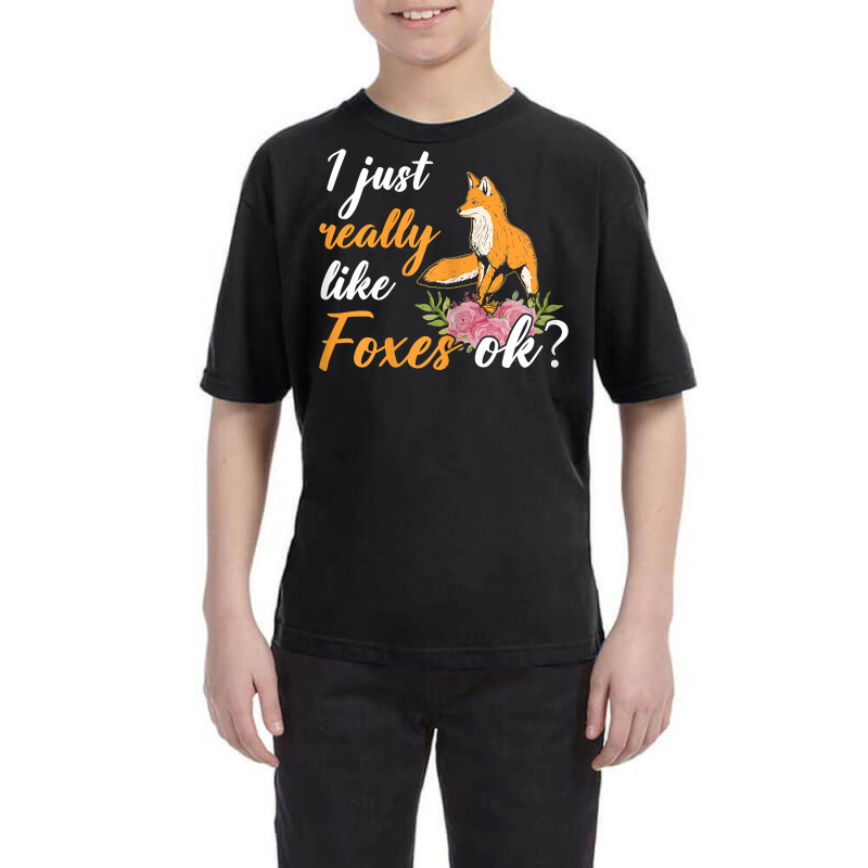 Animal Fox Cute Kids I Just Really Like Foxes Ok T Shirt Youth Tee by alicakarste3vs | Artistshot