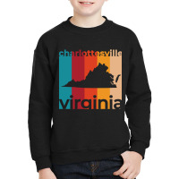 Charlottesville Virginia Retro Youth Sweatshirt | Artistshot