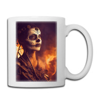 Beautiful Woman Warrior After A Battle With Skeletons T Shirt Coffee Mug | Artistshot