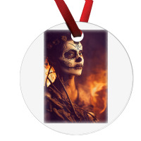 Beautiful Woman Warrior After A Battle With Skeletons T Shirt Ornament | Artistshot