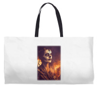 Beautiful Woman Warrior After A Battle With Skeletons T Shirt Weekender Totes | Artistshot