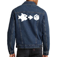 Big Fish Little Fish Cardboard Box Raver Clubbing Dj Music T Shirt Men Denim Jacket | Artistshot