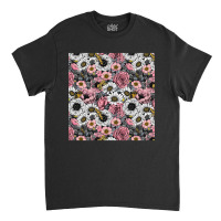 Flower Mix And Moths Classic T-shirt | Artistshot