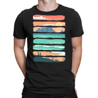 Beach Sunset T  Shirt Summer Sunset Beach Vacation Rocky Cliffs Ocean T-shirt | Artistshot