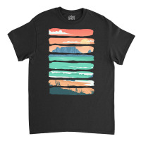 Beach Sunset T  Shirt Summer Sunset Beach Vacation Rocky Cliffs Ocean Classic T-shirt | Artistshot