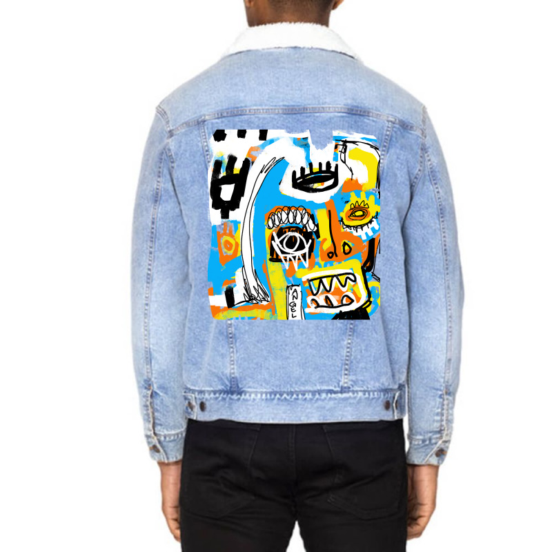 Art Brut Unisex Sherpa-Lined Denim Jacket by bummercaught | Artistshot