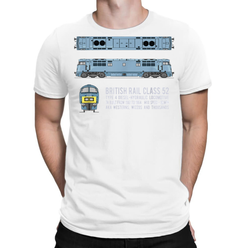 British Rail Class 52 Western Locomotive Diagram T Shirt T-shirt | Artistshot